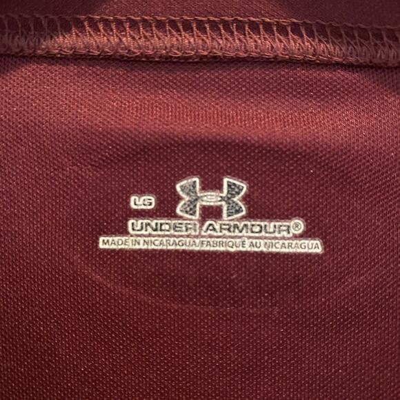 Mississippi State Bulldogs Shirt Men Large Maroon Grey Under Armour Performance - Picture 3 of 12